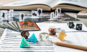 Jeu de rôles avec 8 dés